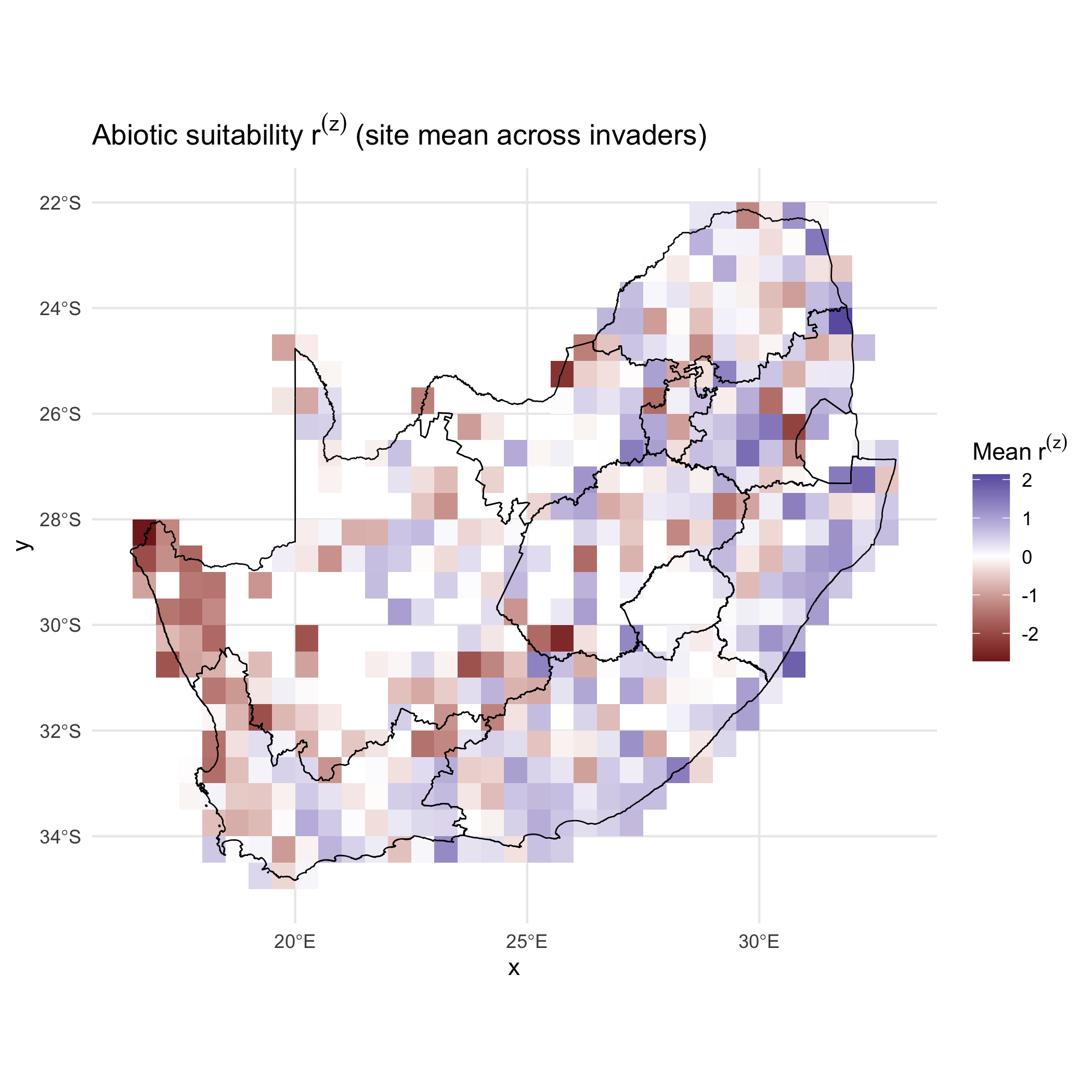 Abiotic suitability